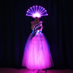 LED Dress with LED Light Up Headwear