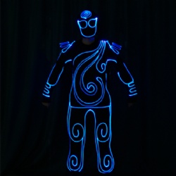 DMX 512 controlled LED light Up Fiber optic Jumpsuits