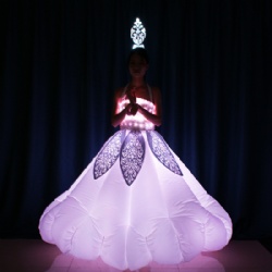 LED发光充气长裙