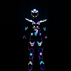 LED Cyborg Warrior Style Robot Costume