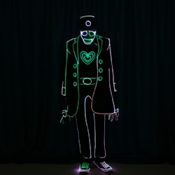 Tron dance Fiber Optic Coat