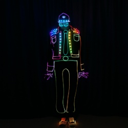 Wireless Controlled LED Light Up Cowboy Costumes
