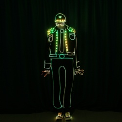 Wireless Controlled LED Light Up Cowboy Costumes