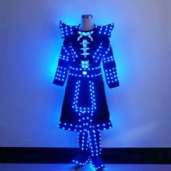 LED Ancient Warrior Soldier Samurai knight Performance Costume