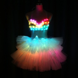 Sexy led light up bar led skirt