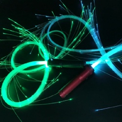 Full color LED Light up Fiber Optic Whip