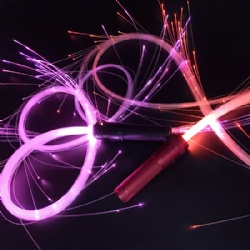 Full color LED Light up Fiber Optic Whip