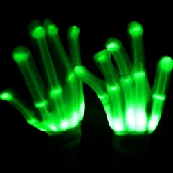 Light up skeleton gloves