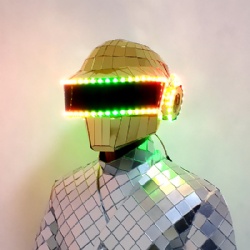 LED & Mirror DaftPunk Helmet