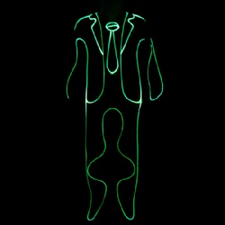 Glowing LED light up dance costumes