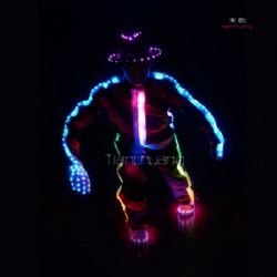 Michael Jackson style LED Dance Clothes