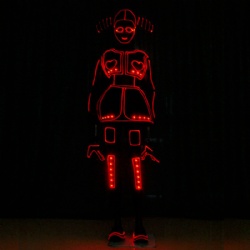 Led light up tron dance girl costumes