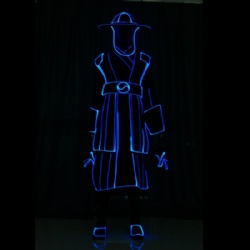 LED发光武士表演服