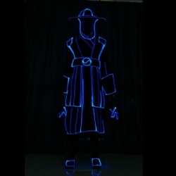 Led light warrior dance costumes