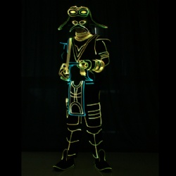 LED Light up fiber optic Warrior suit