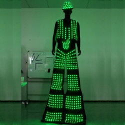 全彩LED高跷马甲和LED发光裤子