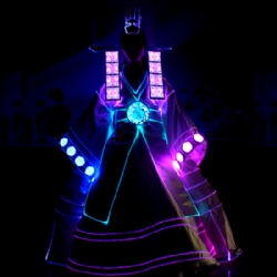 Amazing Korea style neon dress costume