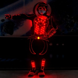 LED light up wireless control performance costumes