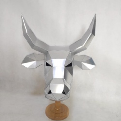 Mirror cow helmet