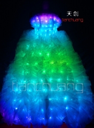 LED发光婚纱