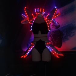 Fullcolor LED Girl Robot Costumes