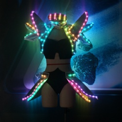 Fullcolor LED Girl Robot Costumes