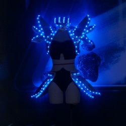 Fullcolor LED Girl Robot Costumes