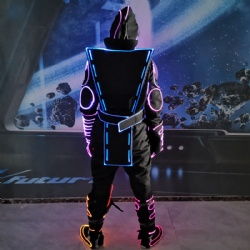 DMX512 controlled tron dance costumes