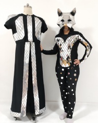 Customized mirror girl performance costumes