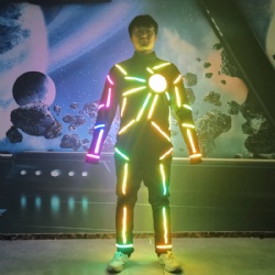 Full color LED Tron Guy Costumes