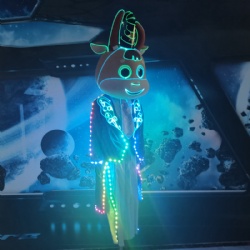 LED Cartoon Cown Performance Costume