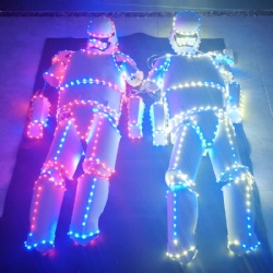 LED light-up warrior performance costumes