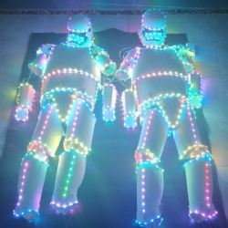 LED light-up warrior performance costumes