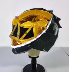 LED发光镜面超级战士头盔