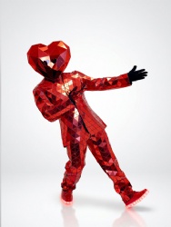 Red mirror man suits