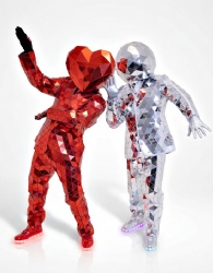 Silver mirror discoball man suits
