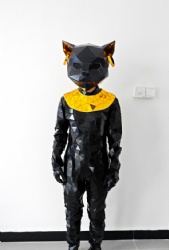 Mirror mirror black cat costume