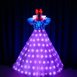 全彩发光LED公主裙