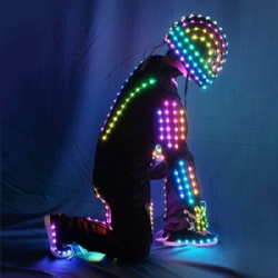 DMX512 Full color LED Robot Costumes