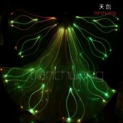 Fullcolor Fiber Optic Stilts Walkers butterfly Wings Costumes